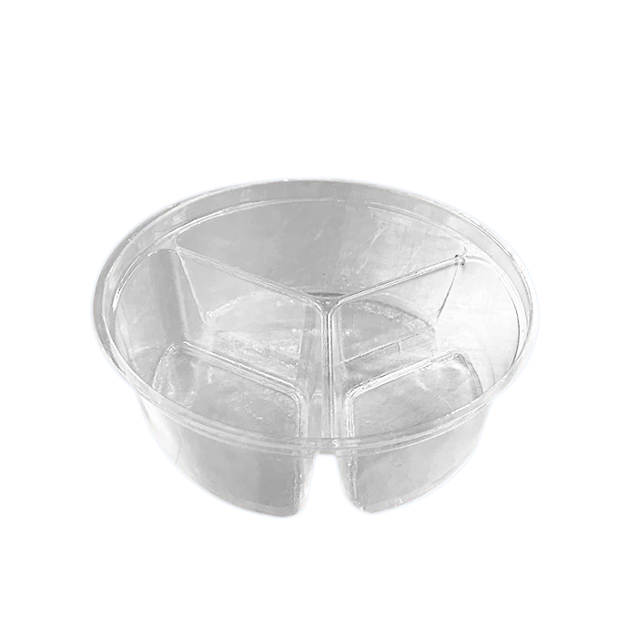 VASO CRISTAL GELATINERO 20C CON 3 DIV "CUEVAS"